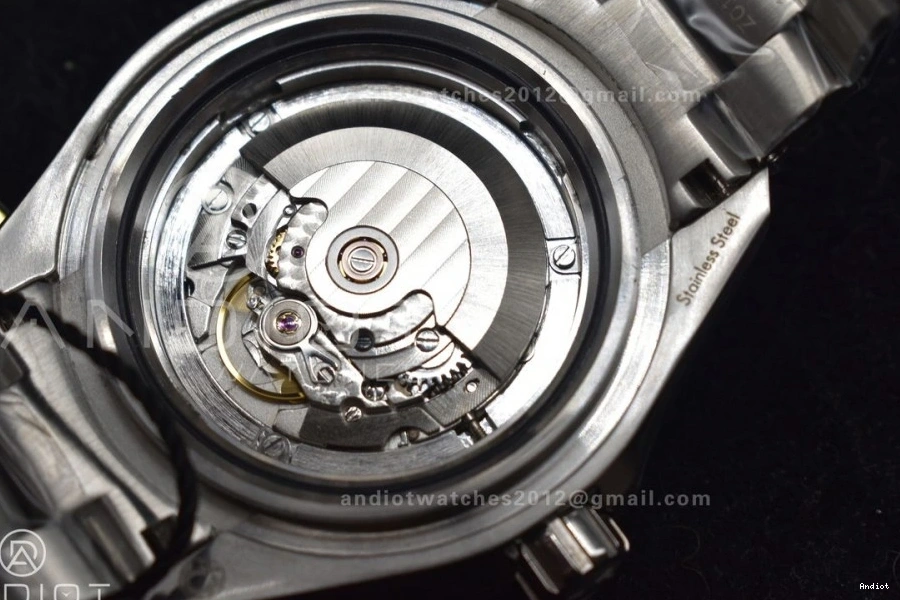 A2824 Ceramic Deep Edition 1:1 Bezel TF Orange Dial Best SS 6000M Seamaster on Gray Bracelet SS Ultra 1224